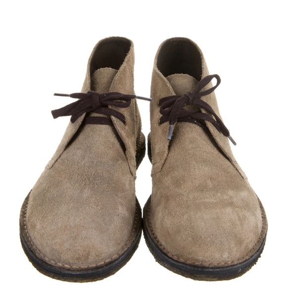 Saint Laurent Suede Ankle Lace-Up Boots (Chukkas) - Picture 3 of 5